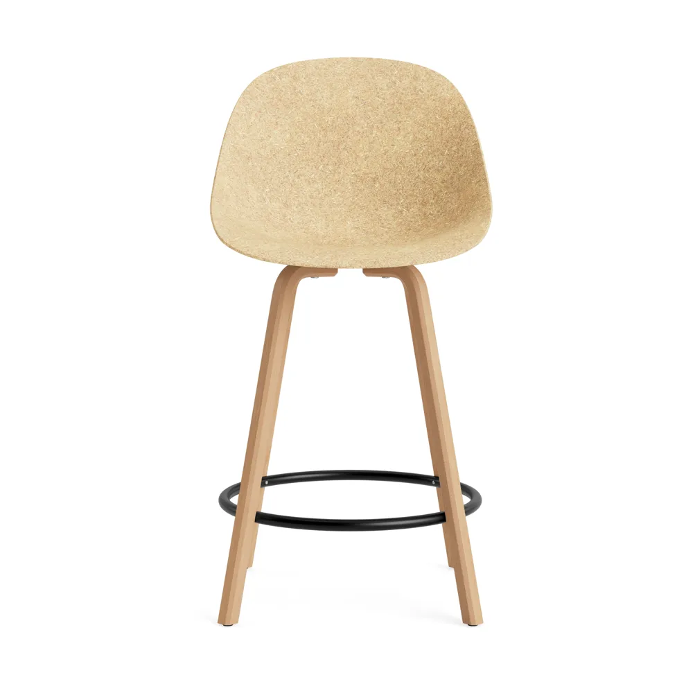 Taburete Mat Bar Chair 65 cm, Hemp-beech-black steel Normann Copenhagen