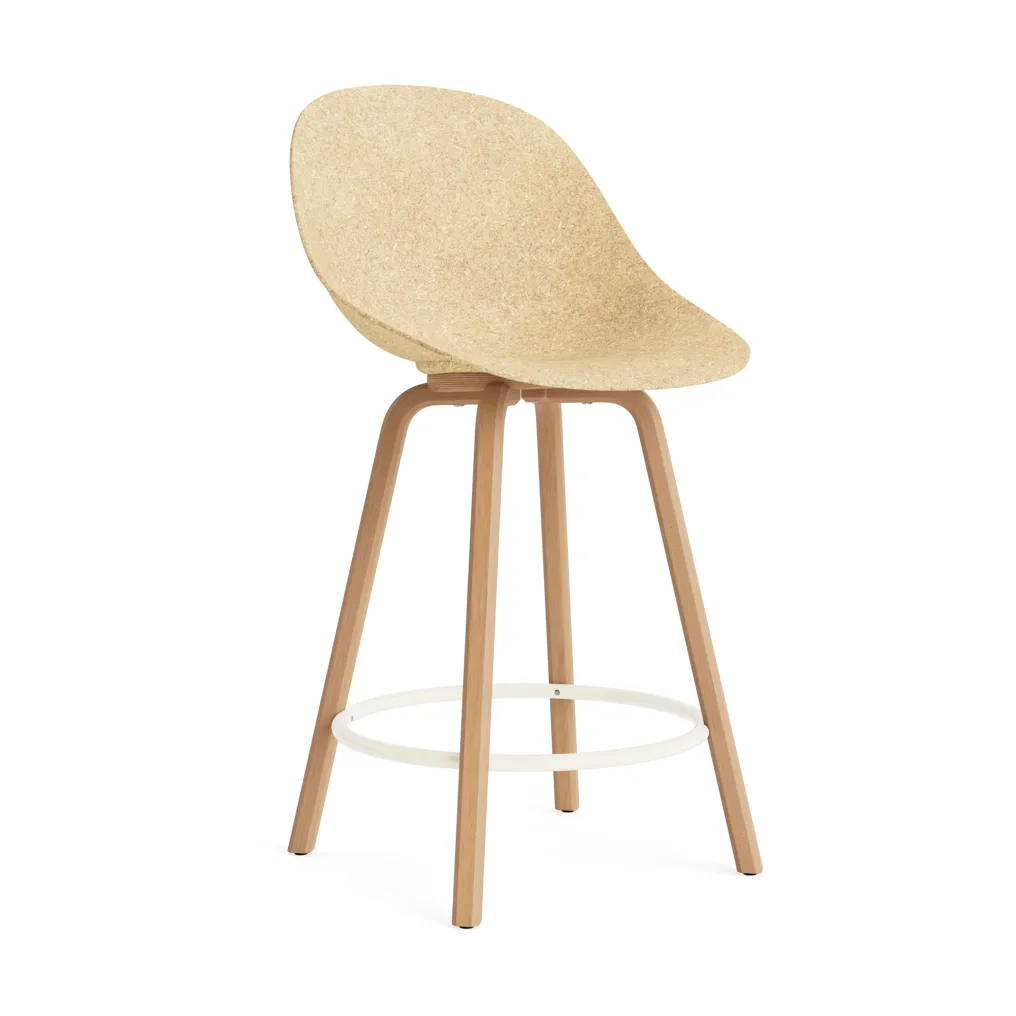 Taburete Mat Bar Chair 65 cm, Hemp-beech-cream steel Normann Copenhagen