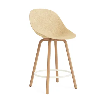 Taburete Mat Bar Chair 65 cm - Hemp-beech-cream steel - Normann Copenhagen