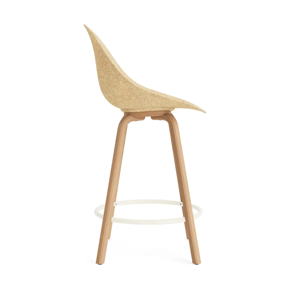 Taburete Mat Bar Chair 65 cm, Hemp-beech-cream steel Normann Copenhagen