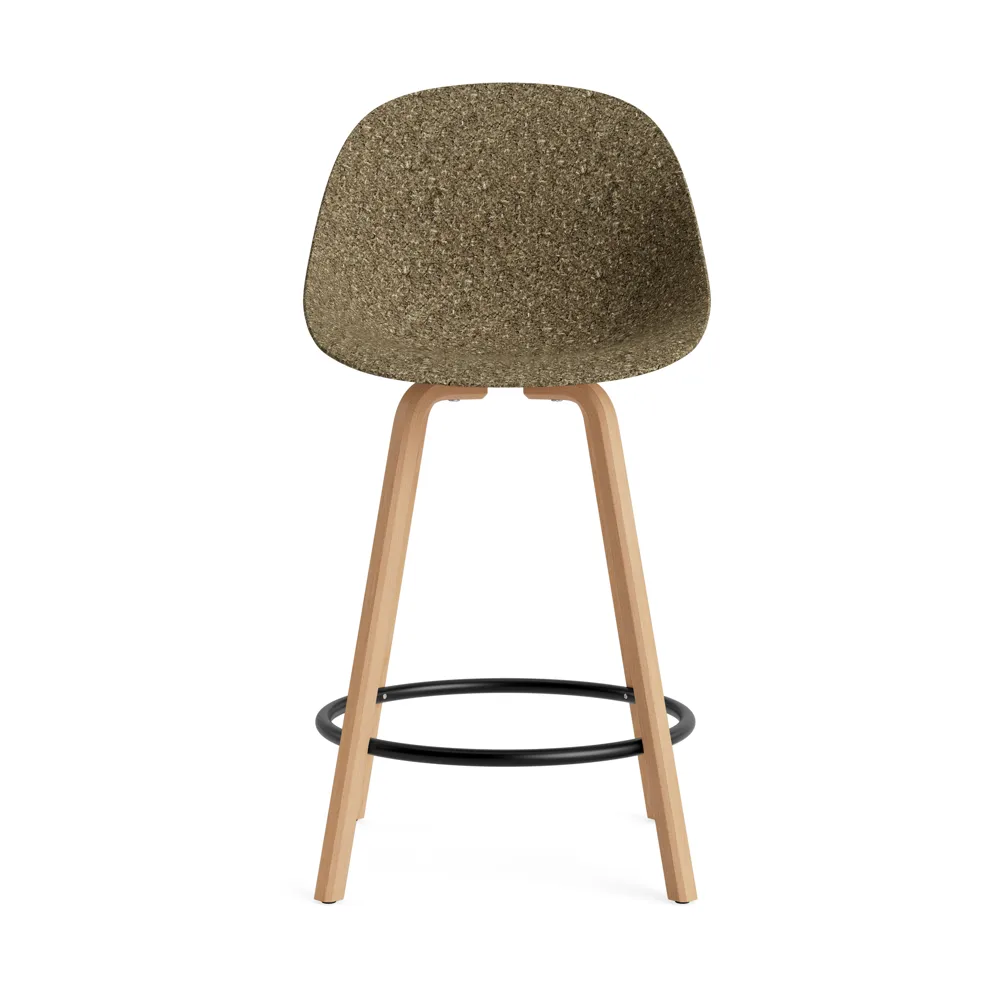 Taburete Mat Bar Chair 65 cm, Seaweed-beech-black steel Normann Copenhagen