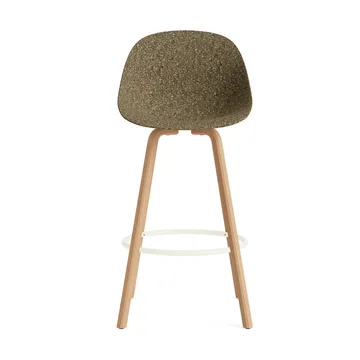 Taburete Mat Bar Chair 75 cm - Seaweed-beech-cream steel - Normann Copenhagen