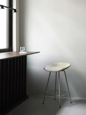 Taburete Mat Barstool 65 cm - Hemp-cream steel - Normann Copenhagen