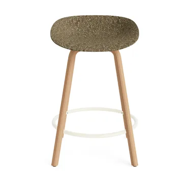 Taburete Mat Barstool 65 cm - Seaweed-beech-cream steel - Normann Copenhagen