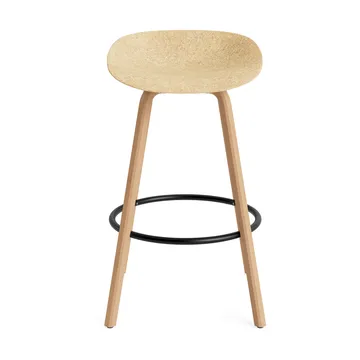 Taburete Mat Barstool 75 cm - Hemp-beech-black steel - Normann Copenhagen