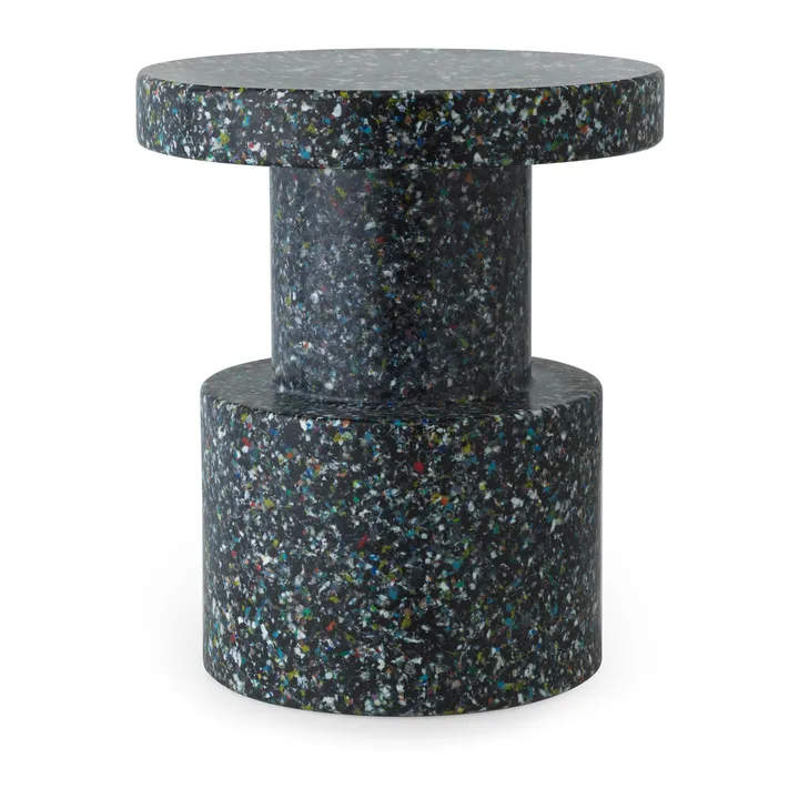 Taburete redondo Bit - Negro-multi, Ø36x42 cm - Normann Copenhagen