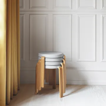 Taburete redondo Tap - Gris-roble, Ø41x43 cm - Normann Copenhagen