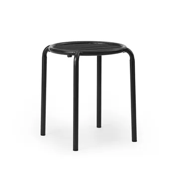 Taburete redondo Vig - Negro, Ø41x46 cm - Normann Copenhagen
