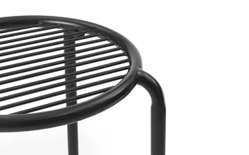 Taburete redondo Vig - Negro, Ø41x46 cm - Normann Copenhagen