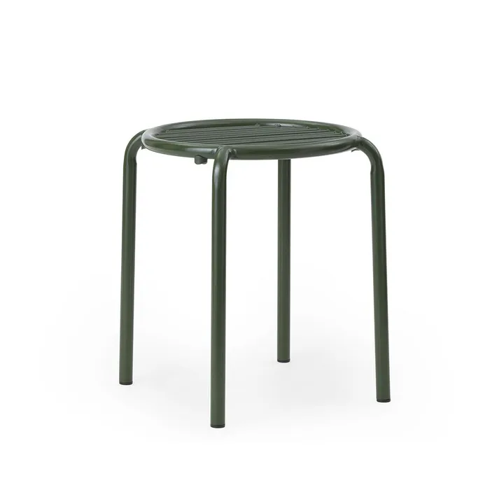 Taburete redondo Vig - Verde, Ø41x46 cm - Normann Copenhagen