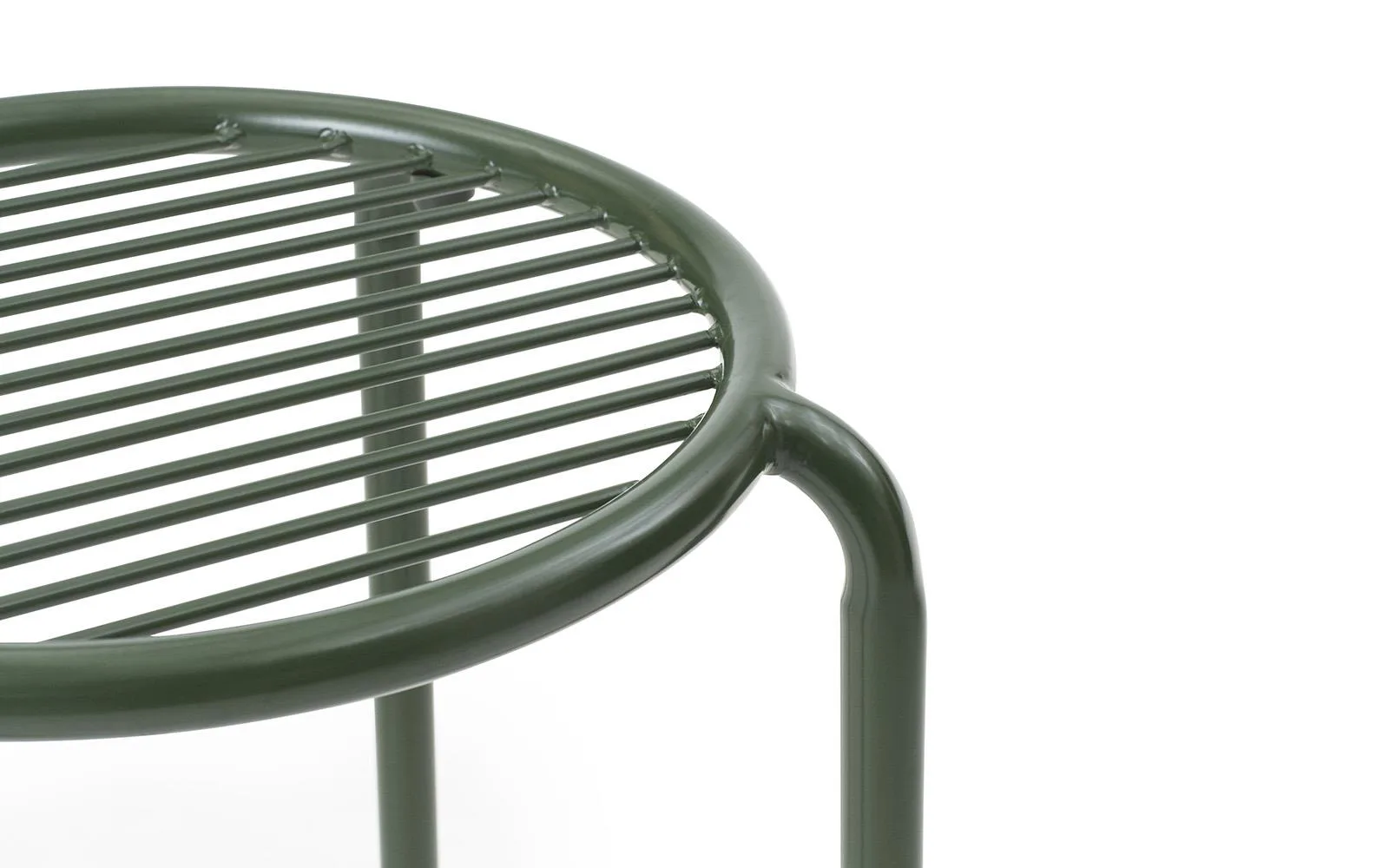 Taburete redondo Vig, Verde, Ø41x46 cm Normann Copenhagen