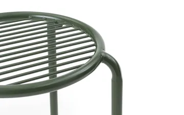 Taburete redondo Vig - Verde, Ø41x46 cm - Normann Copenhagen