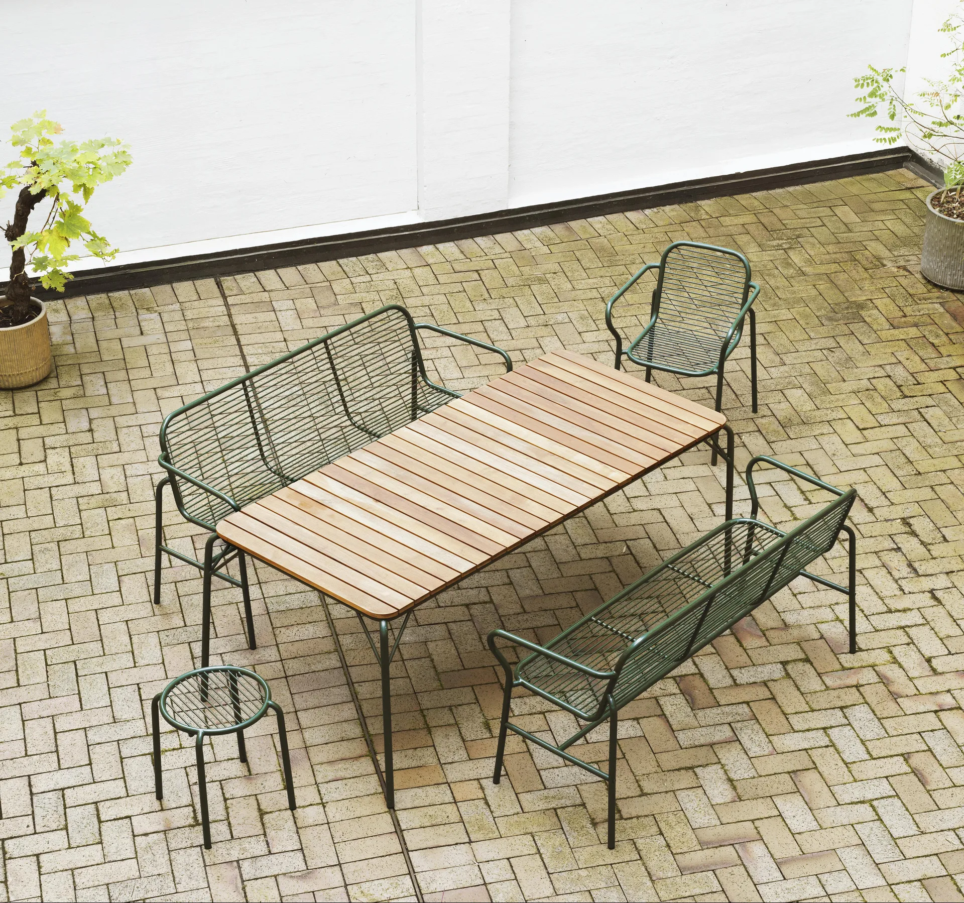 Taburete redondo Vig, Verde, Ø41x46 cm Normann Copenhagen