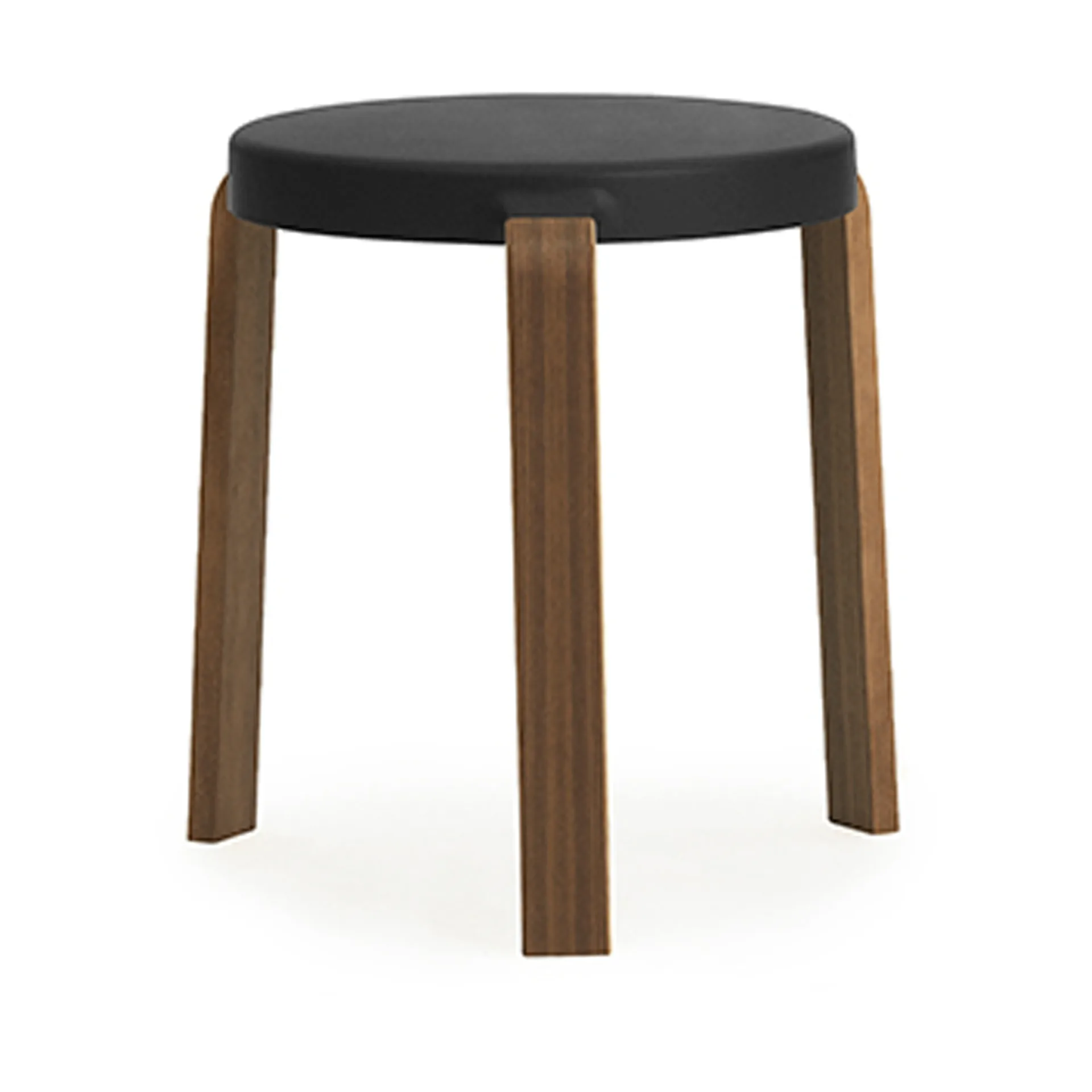 Taburete Tap, Black, patas de nogal Normann Copenhagen