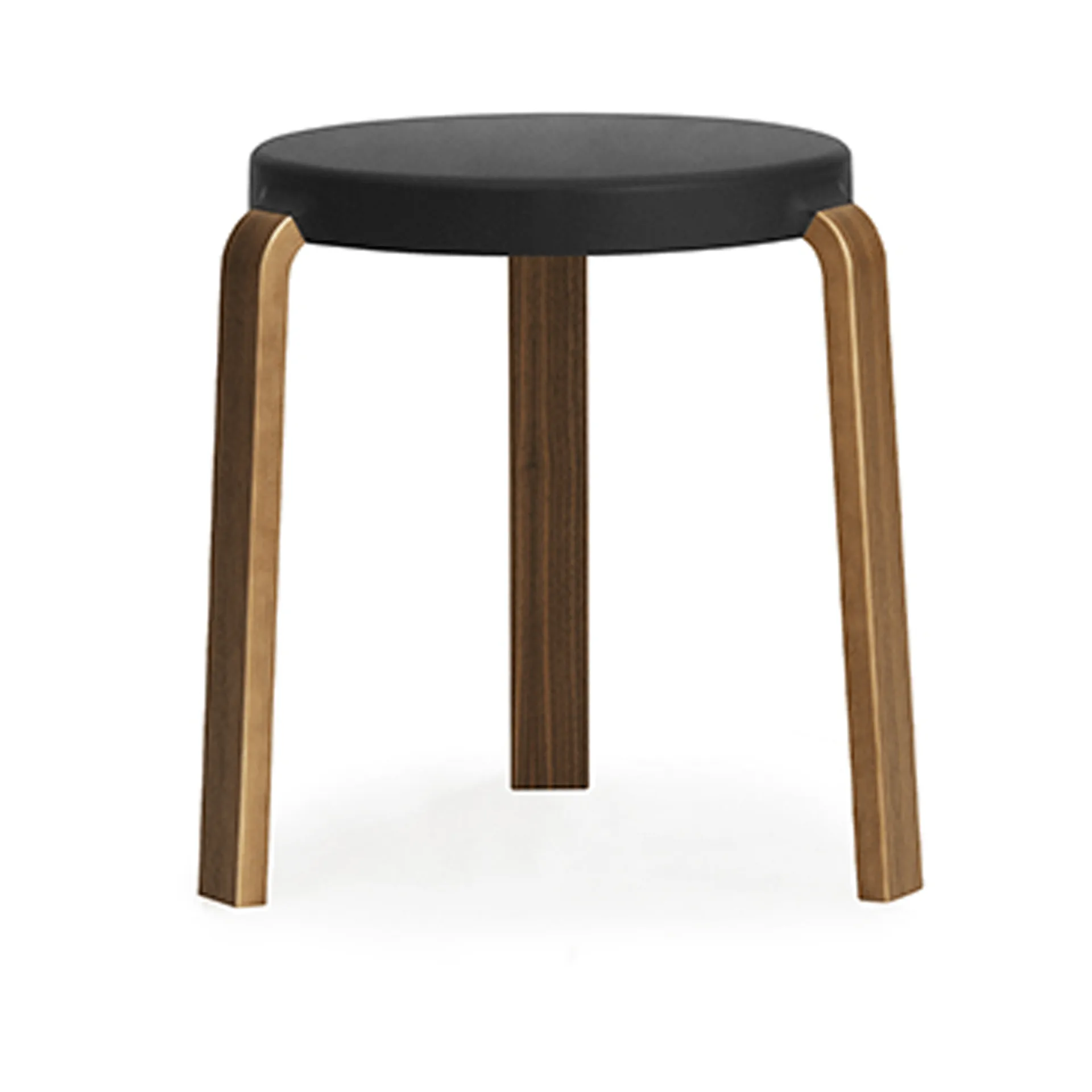Taburete Tap, Black, patas de nogal Normann Copenhagen