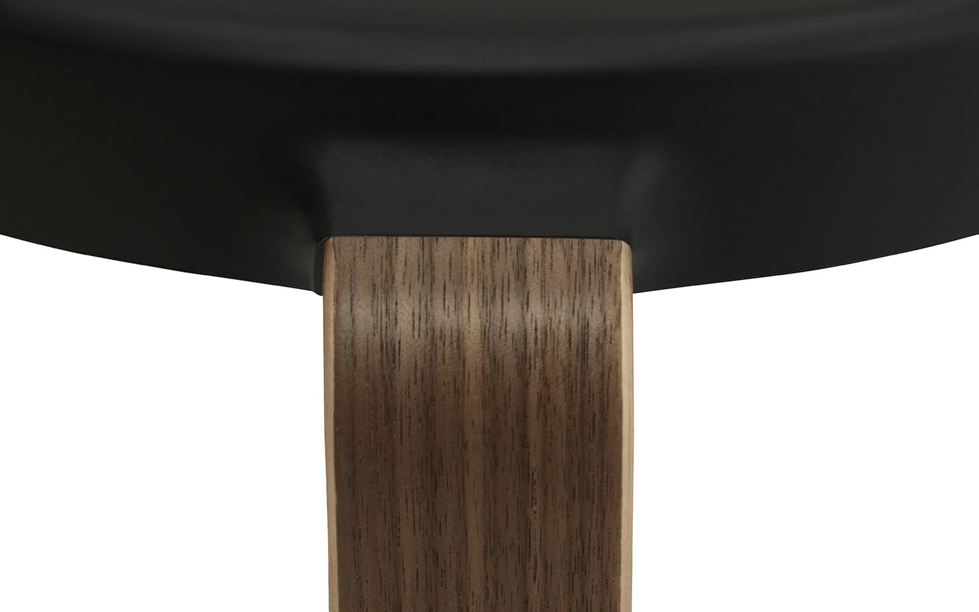 Taburete Tap, Black, patas de nogal Normann Copenhagen