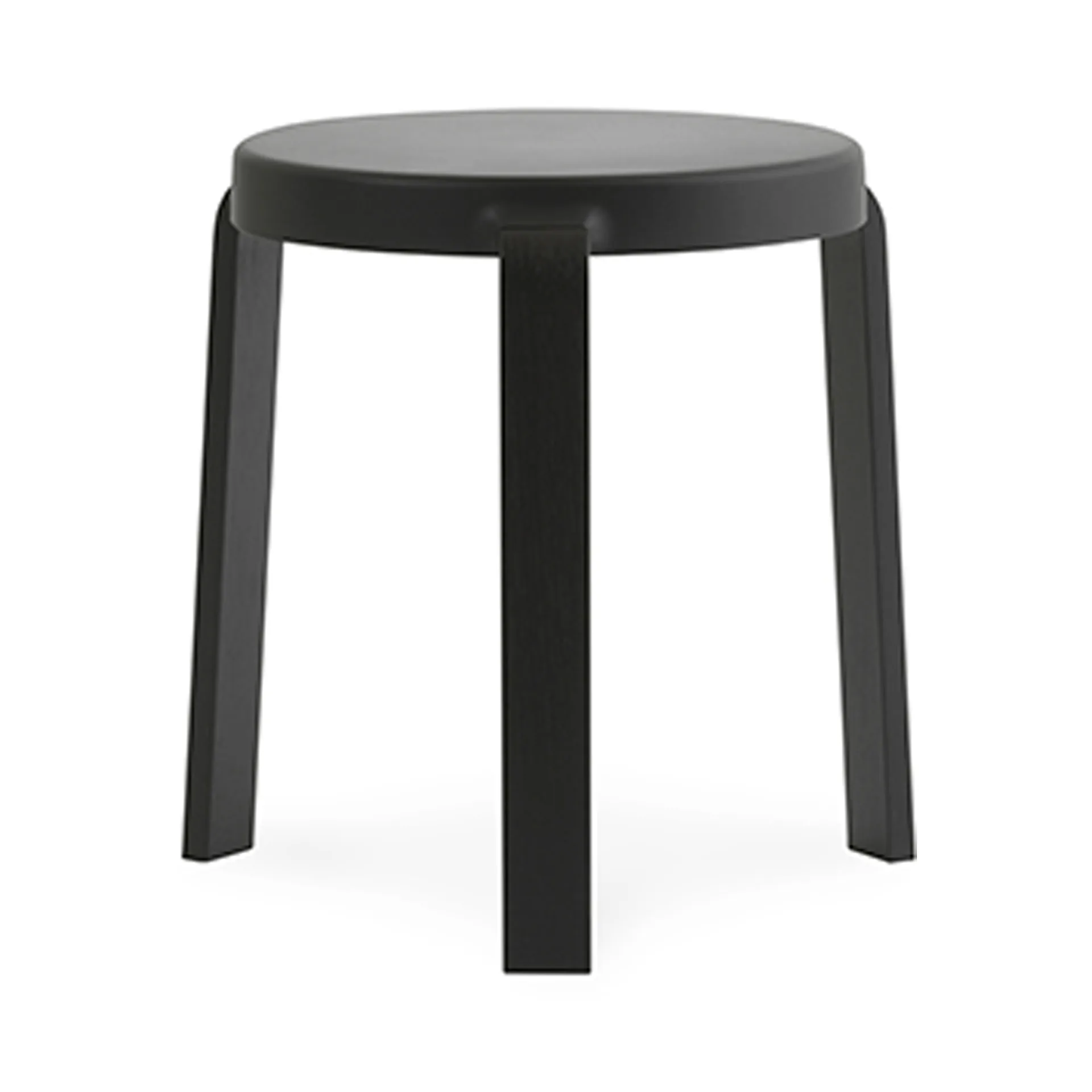 Taburete Tap, Black, patas de roble en negro Normann Copenhagen