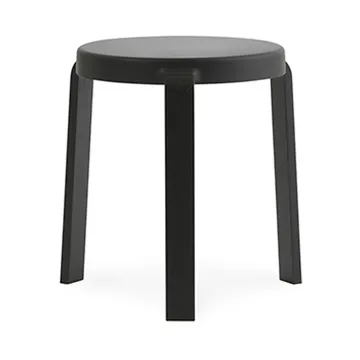 Taburete Tap - Black, patas de roble en negro - Normann Copenhagen