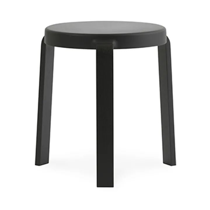 Taburete Tap - Black, patas de roble en negro - Normann Copenhagen