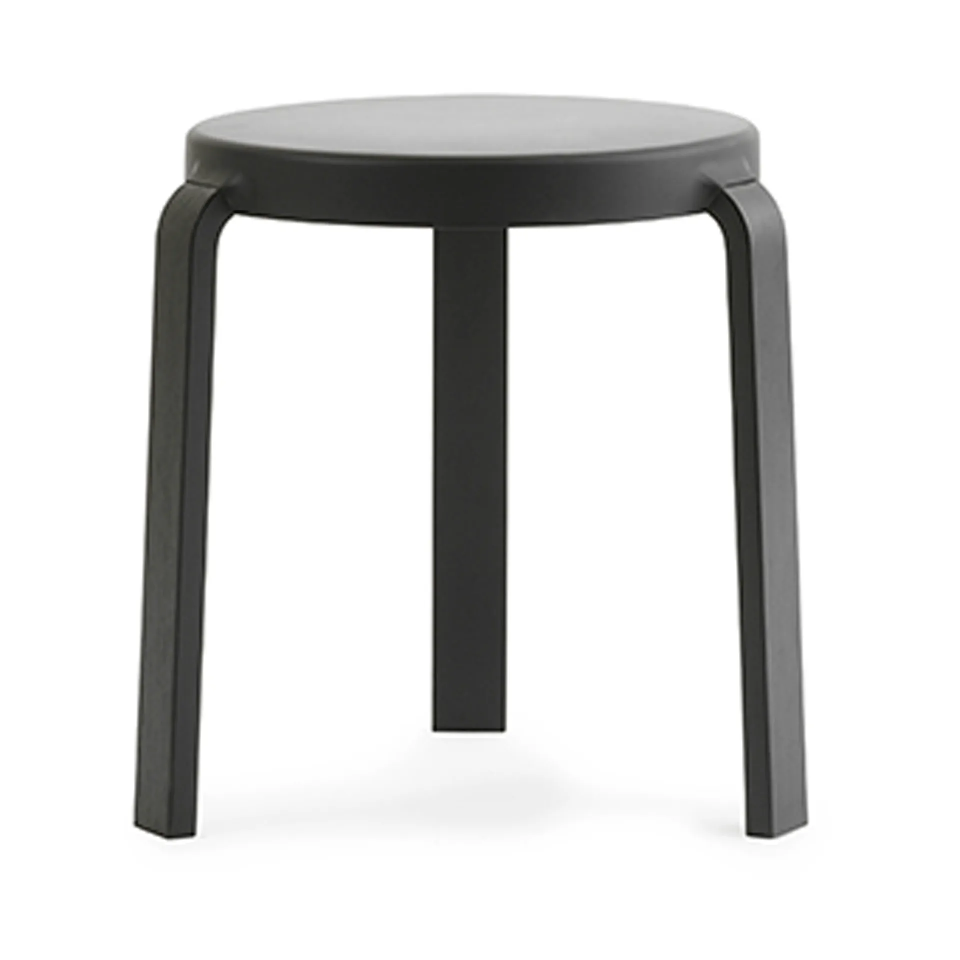 Taburete Tap, Black, patas de roble en negro Normann Copenhagen