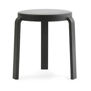 Taburete Tap - Black, patas de roble en negro - Normann Copenhagen