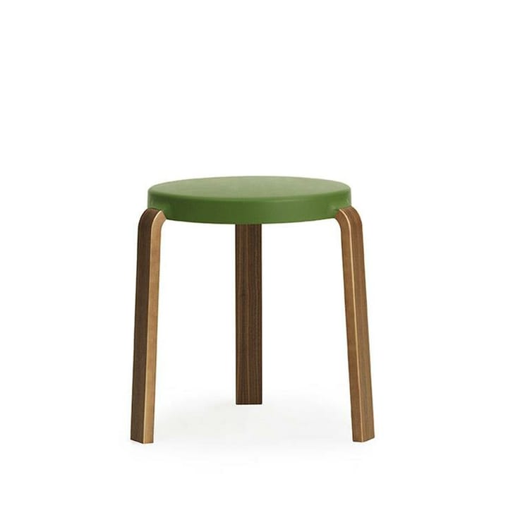 Taburete Tap - Olive, patas de nogal - Normann Copenhagen