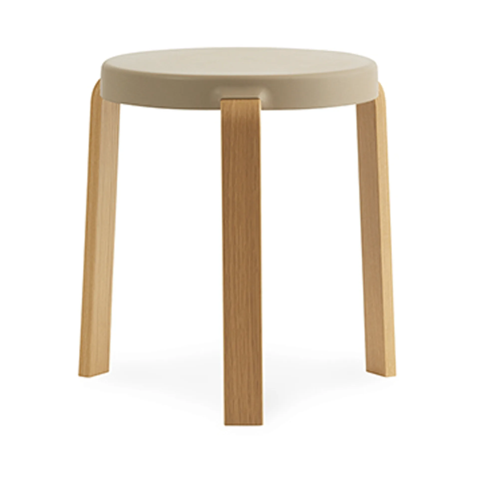 Taburete Tap, Sand, patas de roble Normann Copenhagen