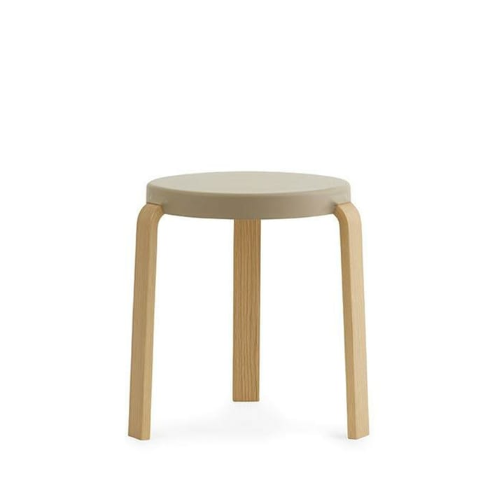 Taburete Tap - Sand, patas de roble - Normann Copenhagen