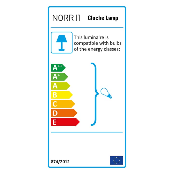 Lámpara colgante Clye One, blanco NORR11