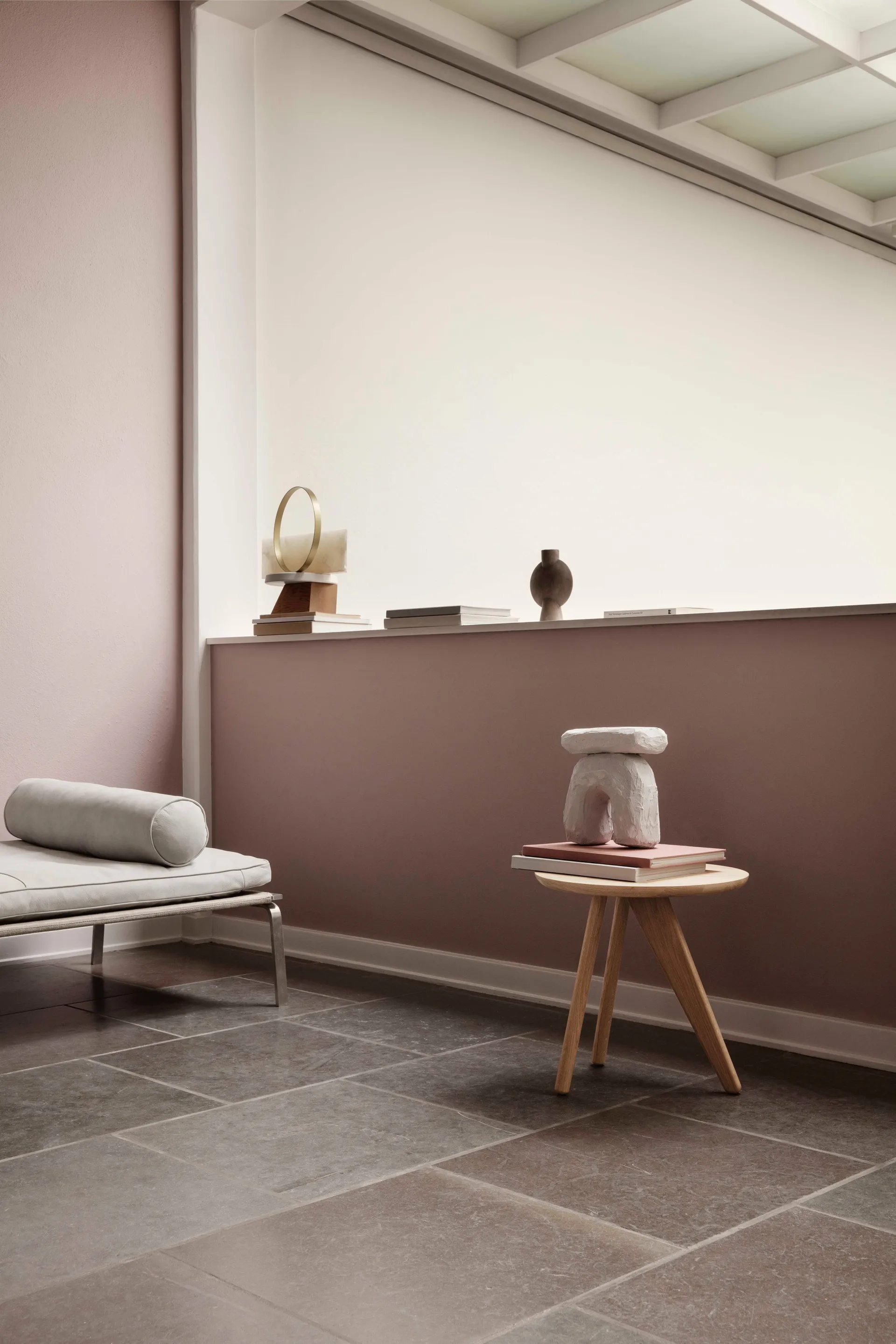 Mesa auxiliar Fin Ø40 cm, Natural oak NORR11