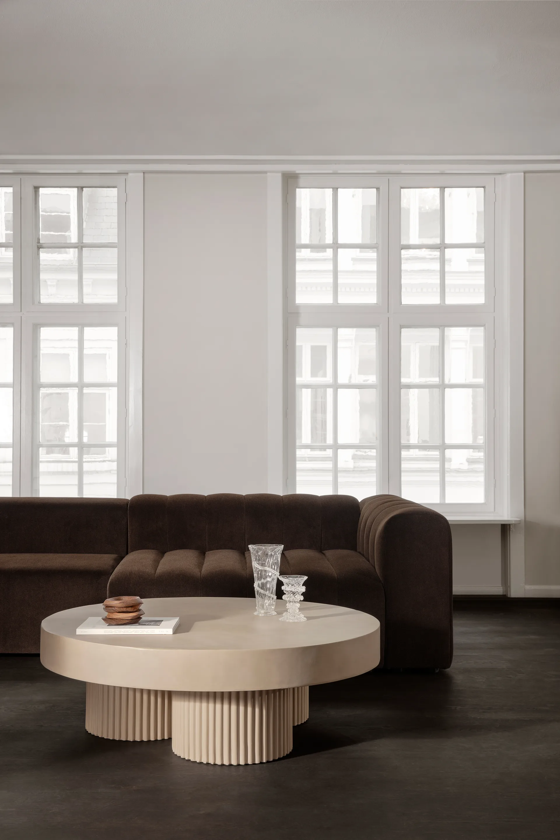 Mesa de centro Gear, Arcilla, Ø120 cm NORR11