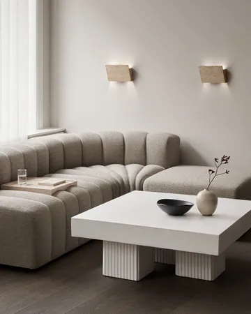 Mesa de centro Gear - Tiza, 100x100 cm - NORR11