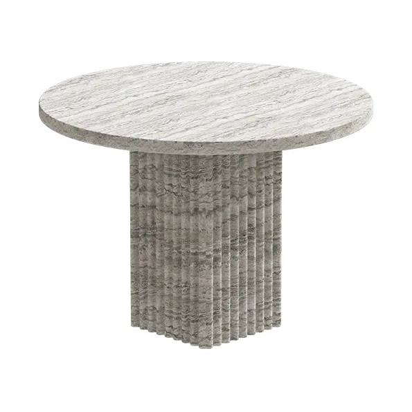 Mesa de centro Soho, Tufo plateado, Ø50 × 35 cm NORR11