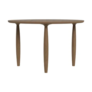 Mesa de comedor Oku - Roble ahumado claro, Ø120 cm - NORR11