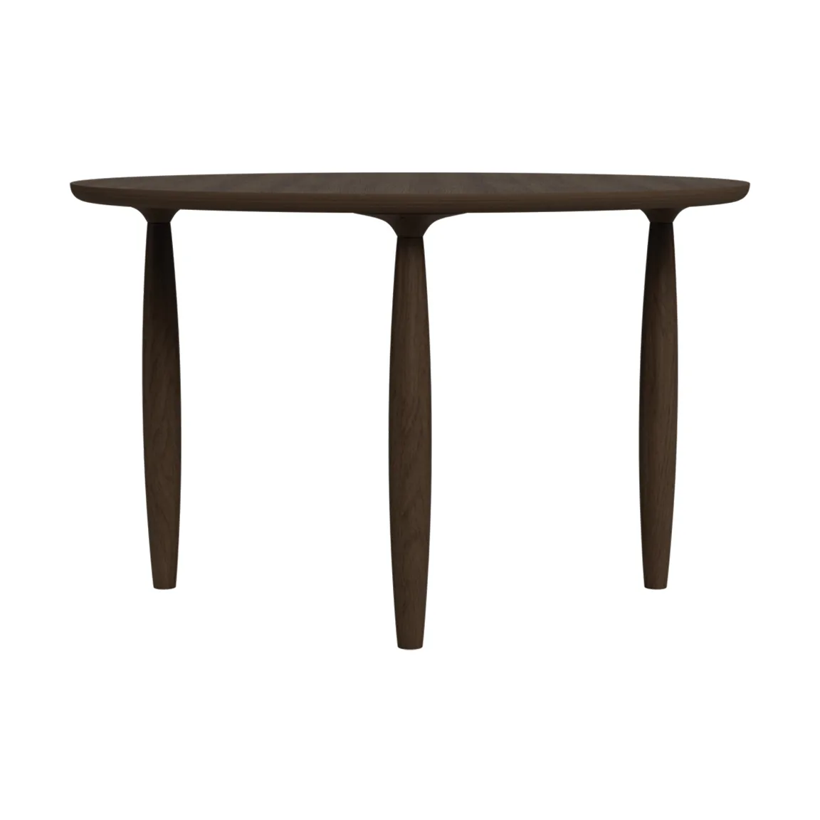 Mesa de comedor Oku, Roble ahumado oscuro, Ø120 cm NORR11