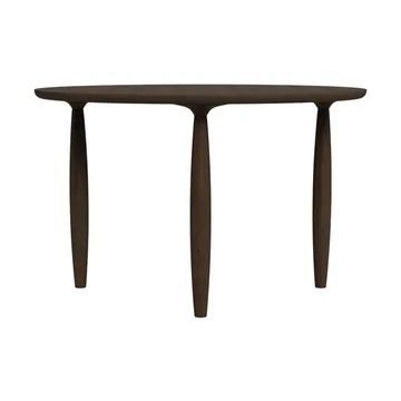 Mesa de comedor Oku - Roble ahumado oscuro, Ø120 cm - NORR11