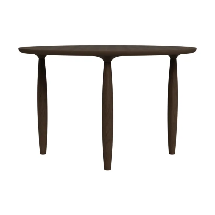 Mesa de comedor Oku - Roble ahumado oscuro, Ø120 cm - NORR11