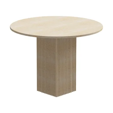Mesa de comedor Soho - Tufo beige, Ø120 × 72 cm - NORR11