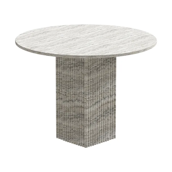 Mesa de comedor Soho - Tufo plateado, Ø120×72 cm - NORR11