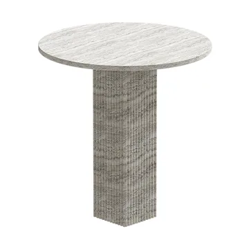 Mesa de comedor Soho - Tufo plateado, Ø80 × 74 - NORR11