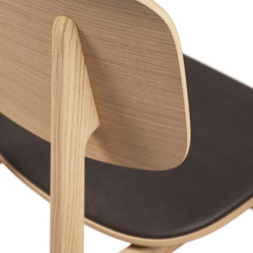 Silla de roble con asientos de cuero NY11 - Dunes dark brown - NORR11