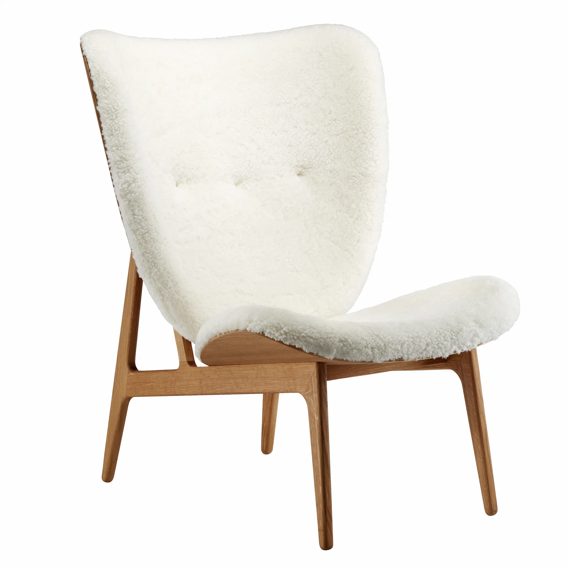 Sillón Elephant sheepskin roble, Off white NORR11