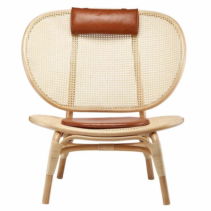 Sillón Nomad, Natural-cuero coñac NORR11