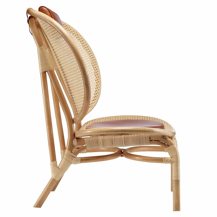 Sillón Nomad, Natural-cuero coñac NORR11