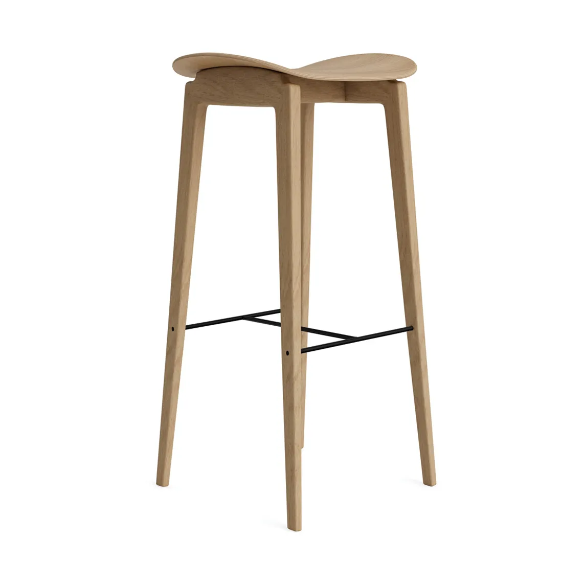 Taburete de bar NY11 , Roble natural, 75 cm NORR11