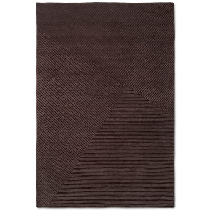 Alfombra Row grande 200x300 cm - Marrón oscuro - Northern