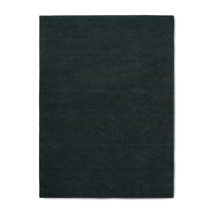 Alfombra Row mediana 170 x 240 cm - Verde oscuro - Northern