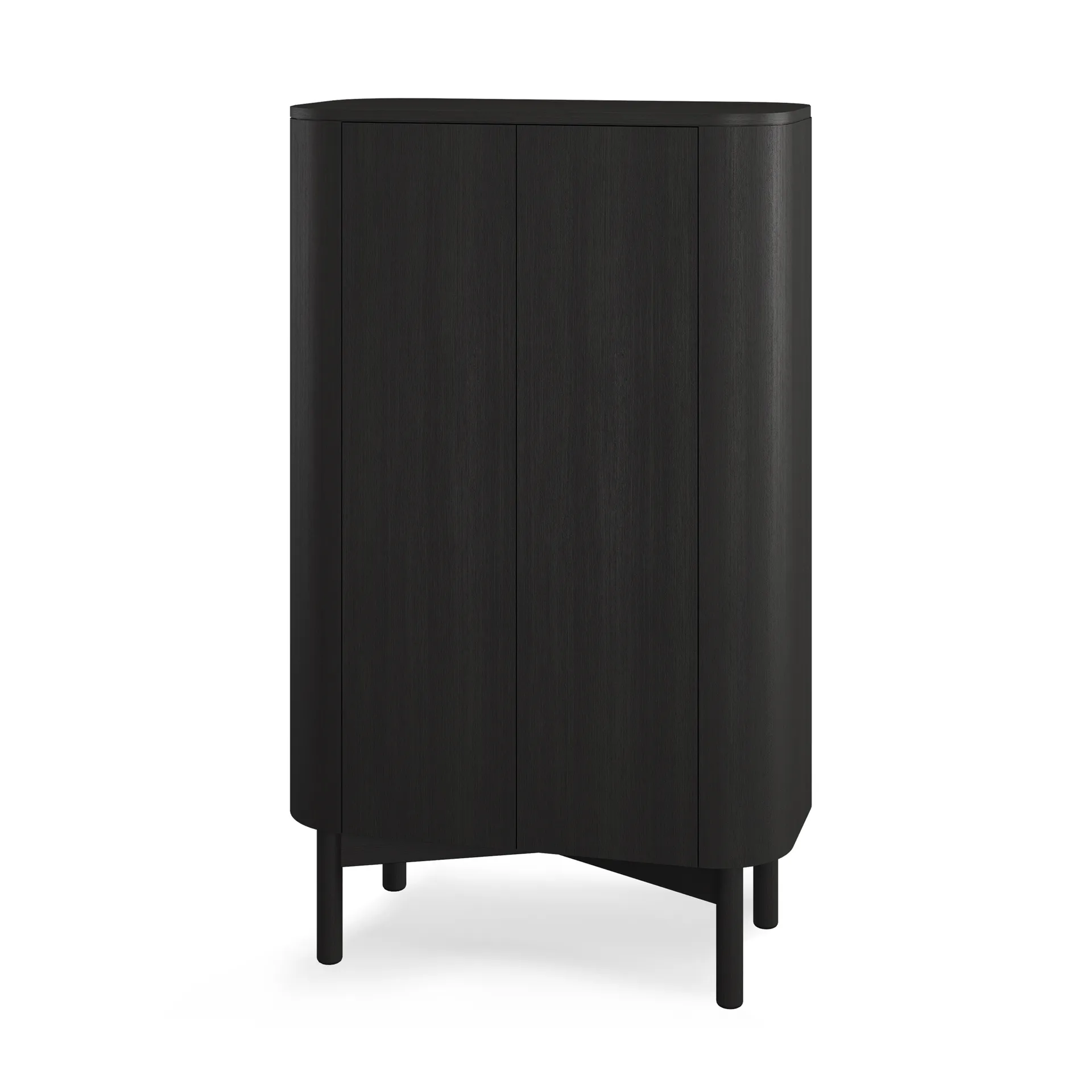Aparador Loud tall 143 cm, Black painted oak Northern