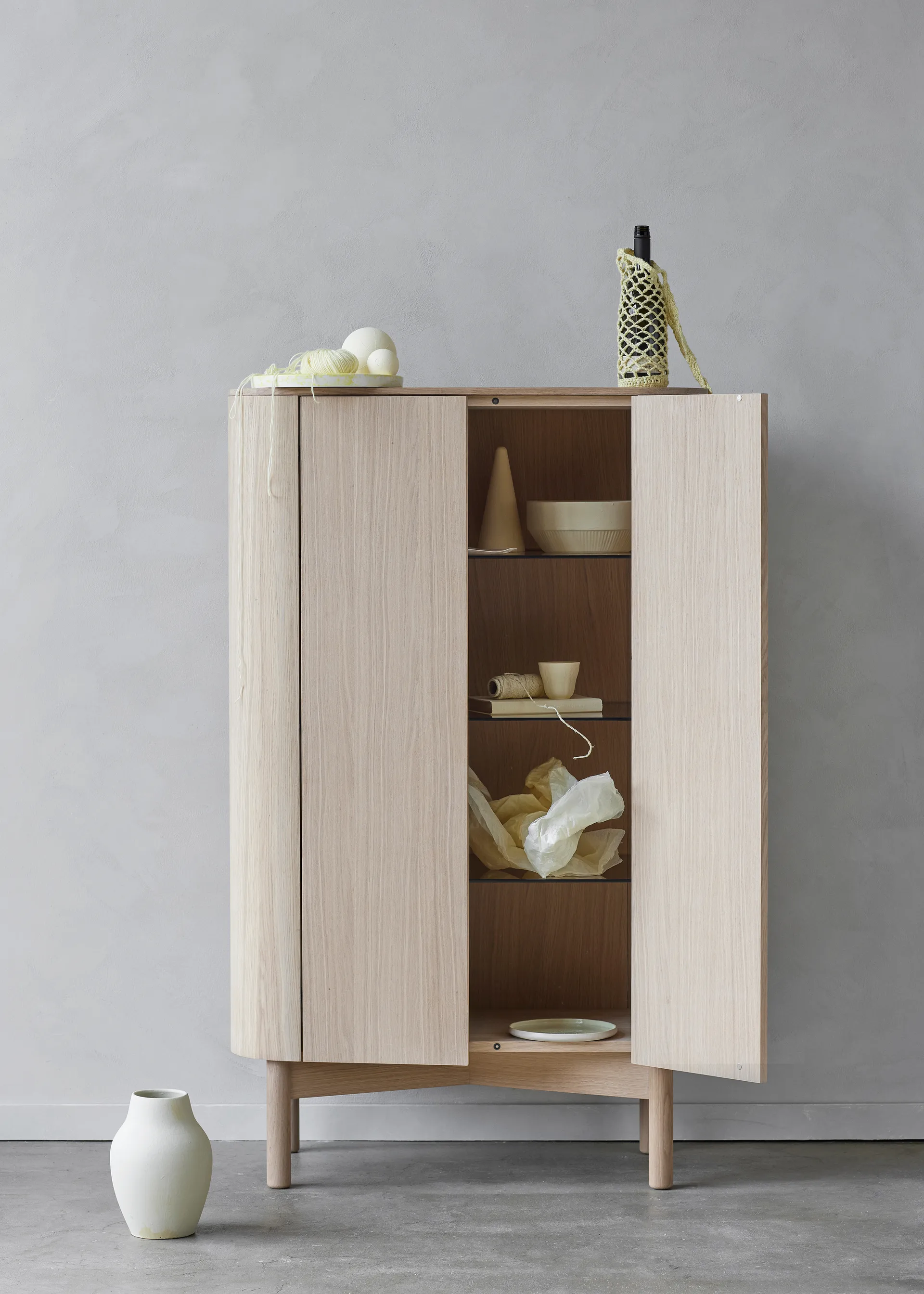 Aparador Loud tall 143 cm, Light oiled oak Northern