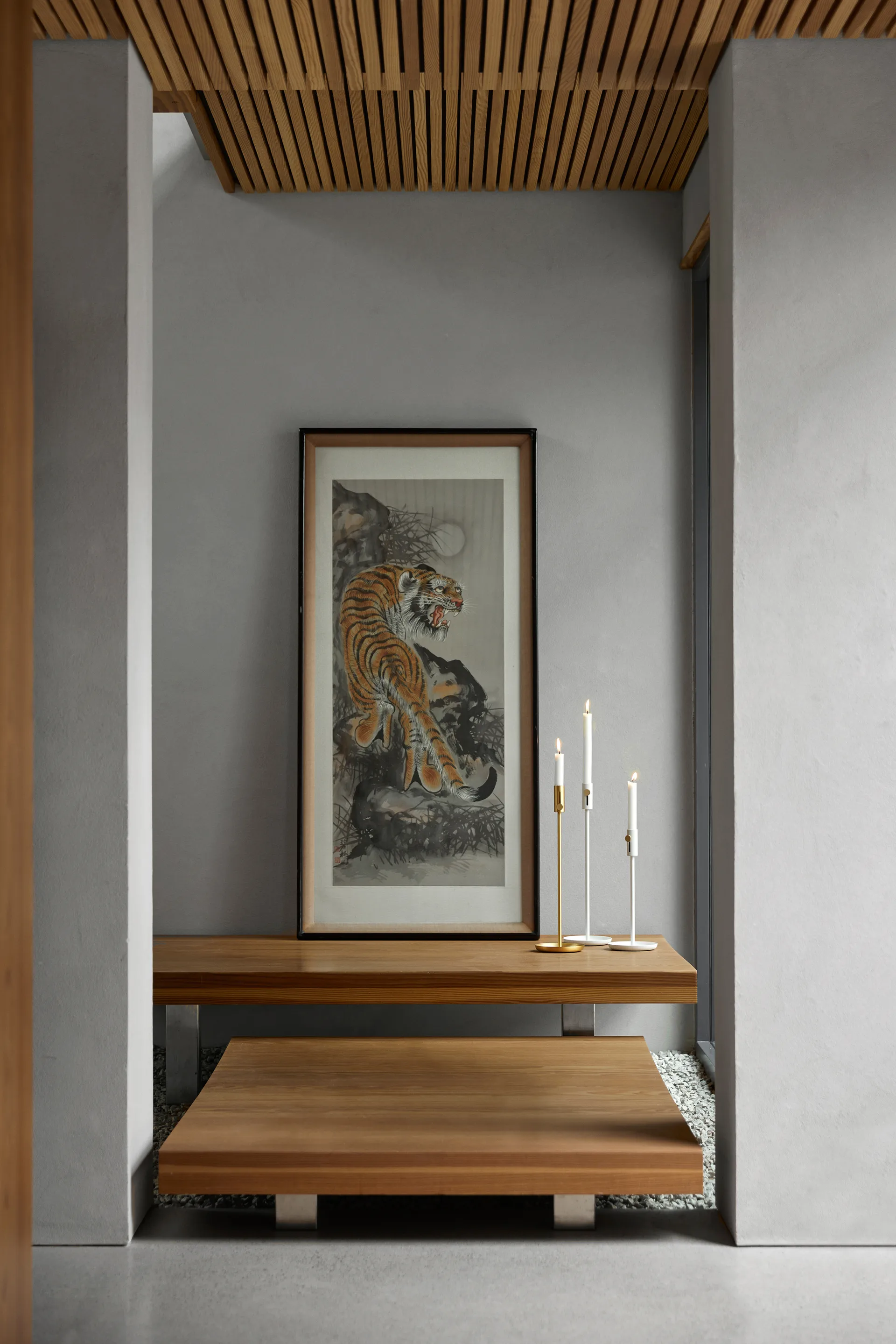 Candelabro Granny 44 cm, Blanco Northern